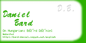 daniel bard business card